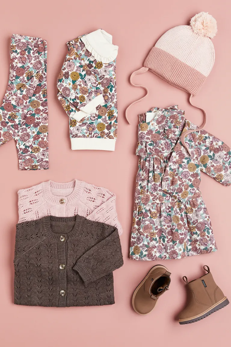 

Ажурный кардиган H&M, розовый