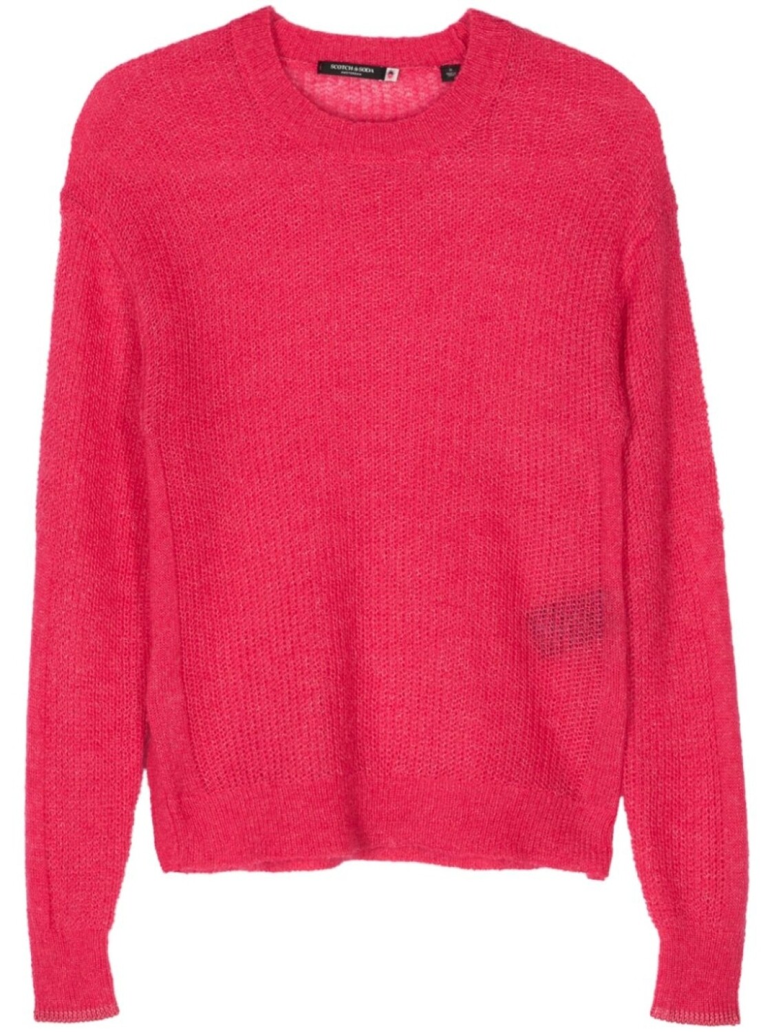

Свитер с круглым вырезом Scotch & Soda, розовый