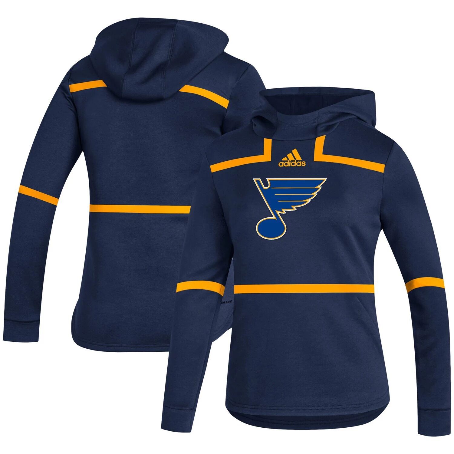

Женская толстовка с капюшоном adidas Navy St. Louis Blues Under the Lights AEROREADY adidas