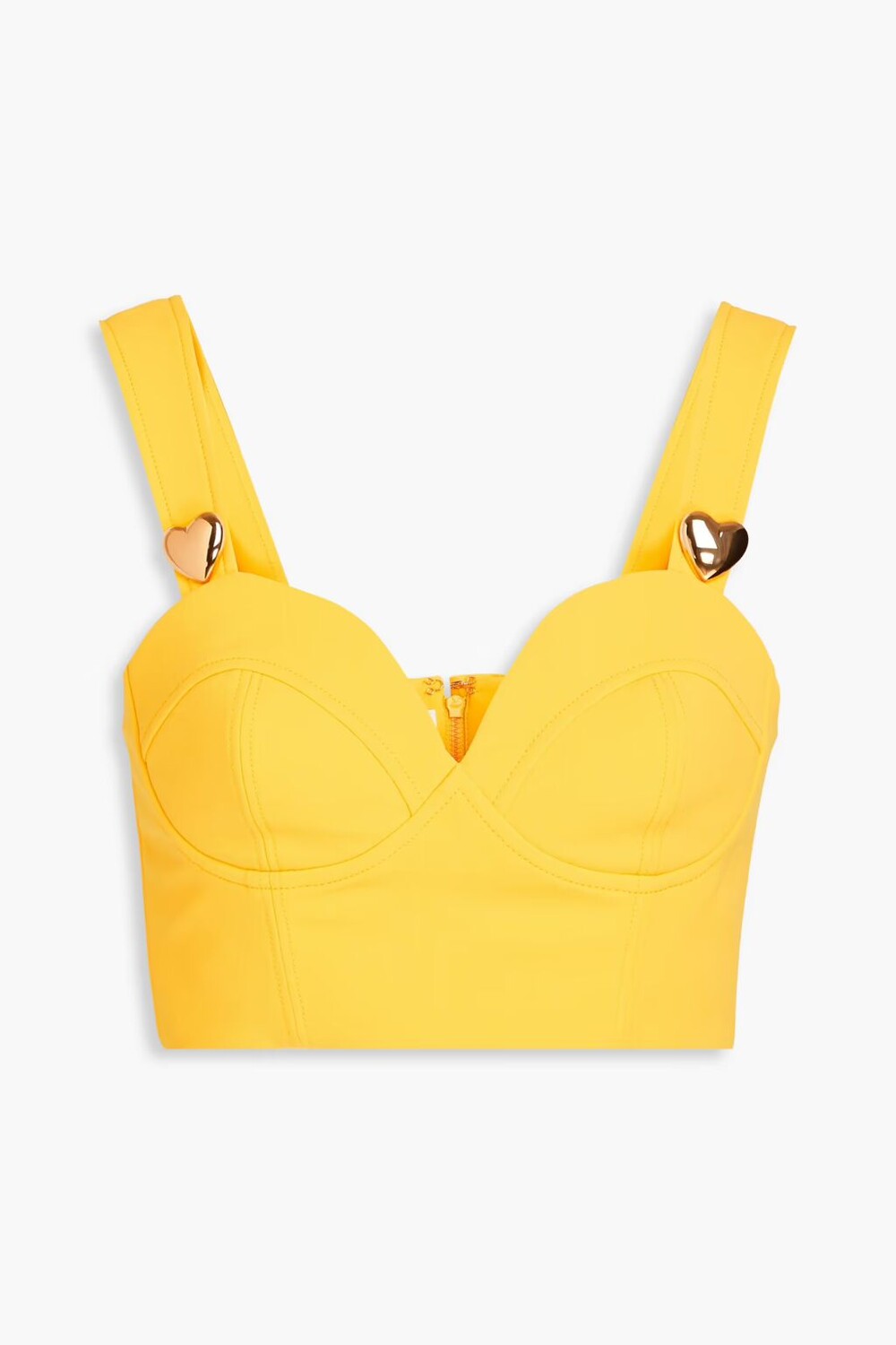 

Укороченный топ из пике Moschino, желтый