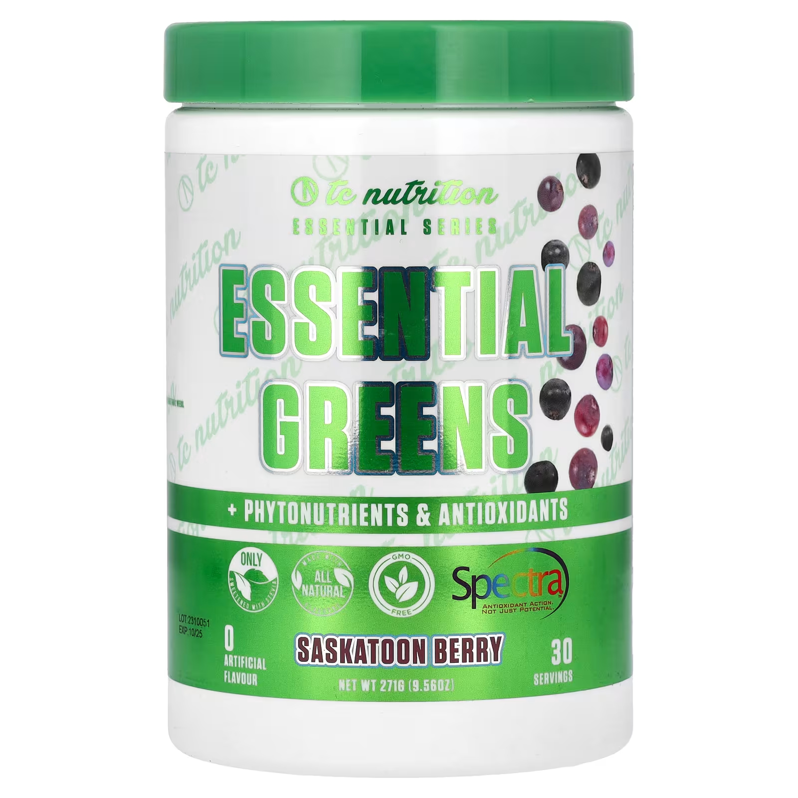 Пищевая добавка TC Nutrition Essential Series Essential Greens Saskatoon Berry, 271 г