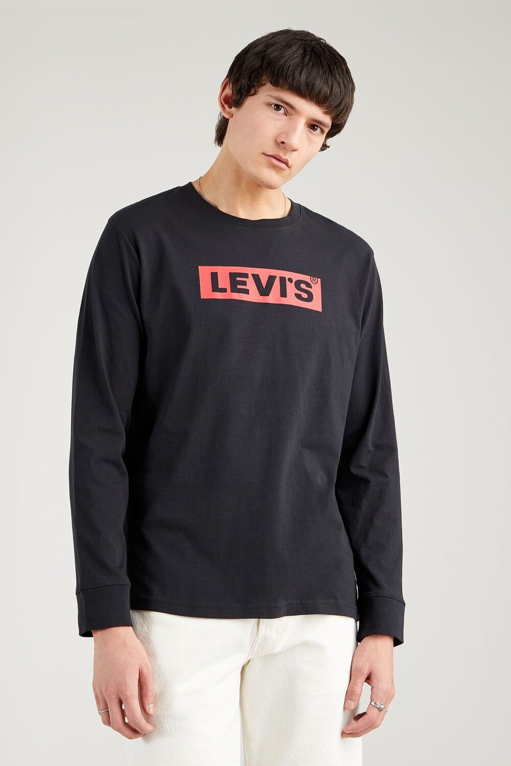 

Футболка с длинными рукавами и коробочным принтом Levi's, черный