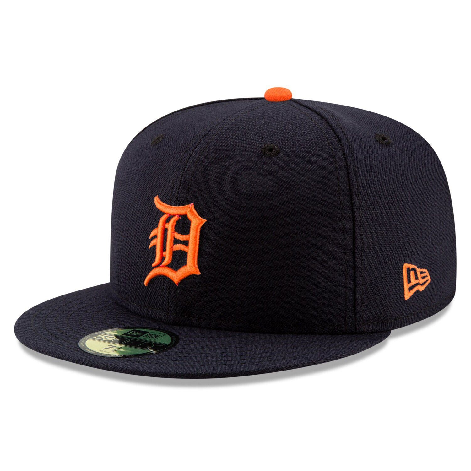 

Мужская бейсболка New Era Navy Detroit Tigers Road Authentic Collection с логотипом 59FIFTY