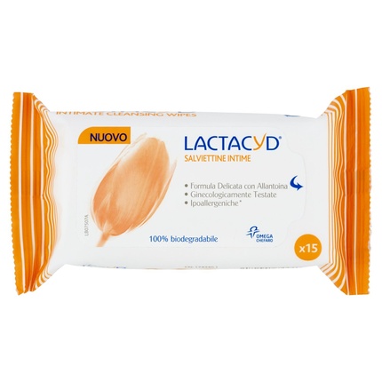 влажные салфетки для интимной гигиены lactacyd с аллатоином 15 шт Салфетки для интимной гигиены Lactacyd 15 шт.