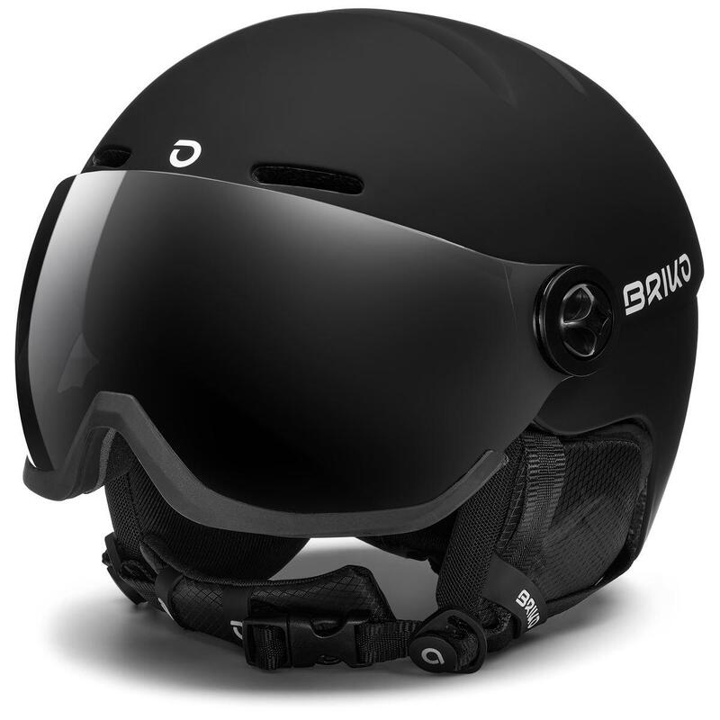 Лыжный шлем с козырьком черный взрослые Briko Teide