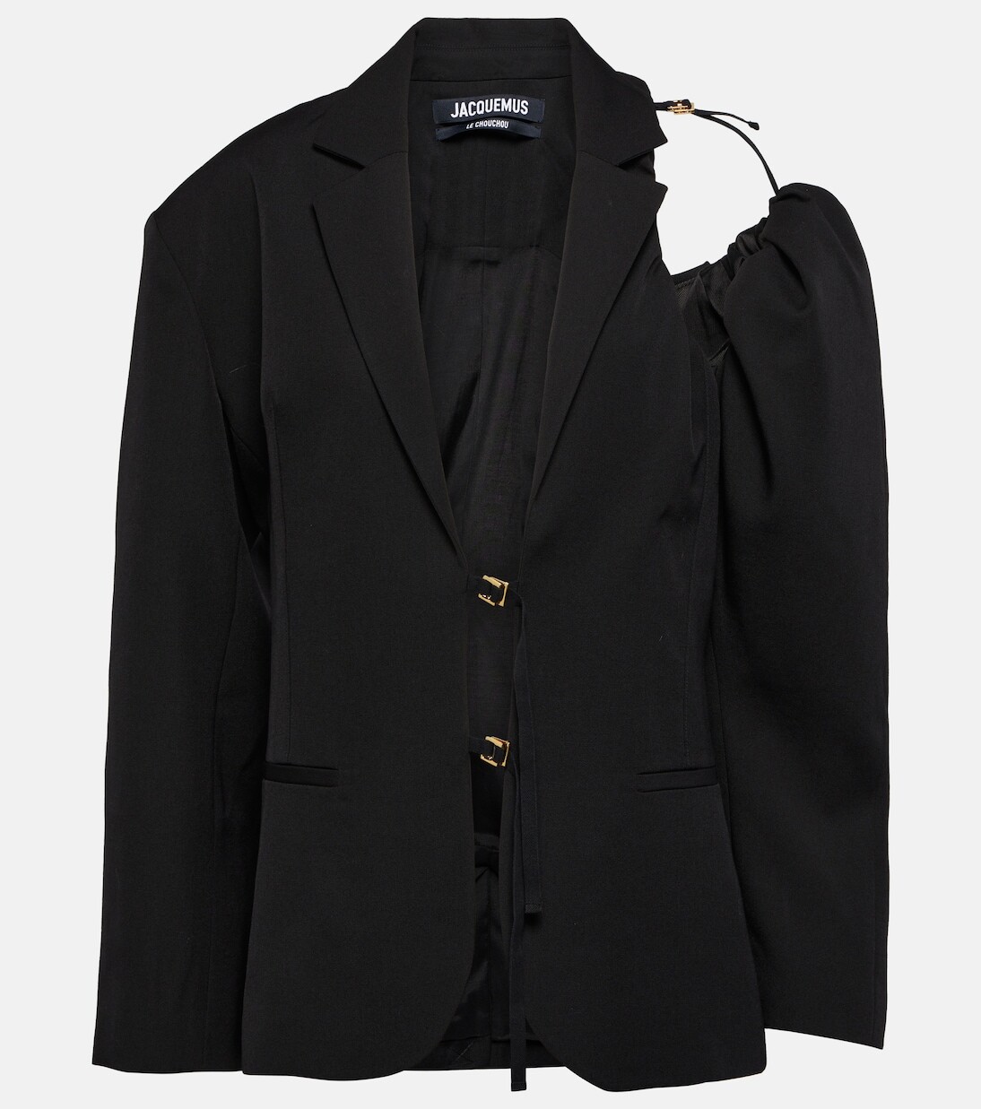 

Блейзер la veste galliga из натуральной шерсти Jacquemus, черный
