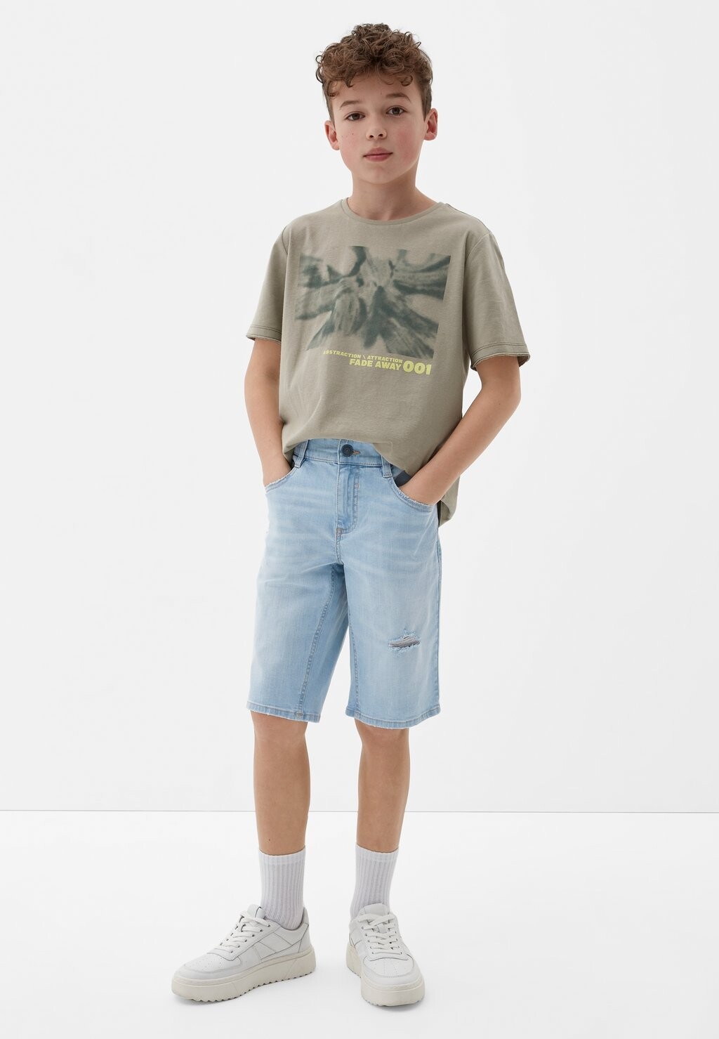 

Джинсовые шорты SEATTLE BERMUDA IM USED-LOOK s.Oliver, цвет hellblau