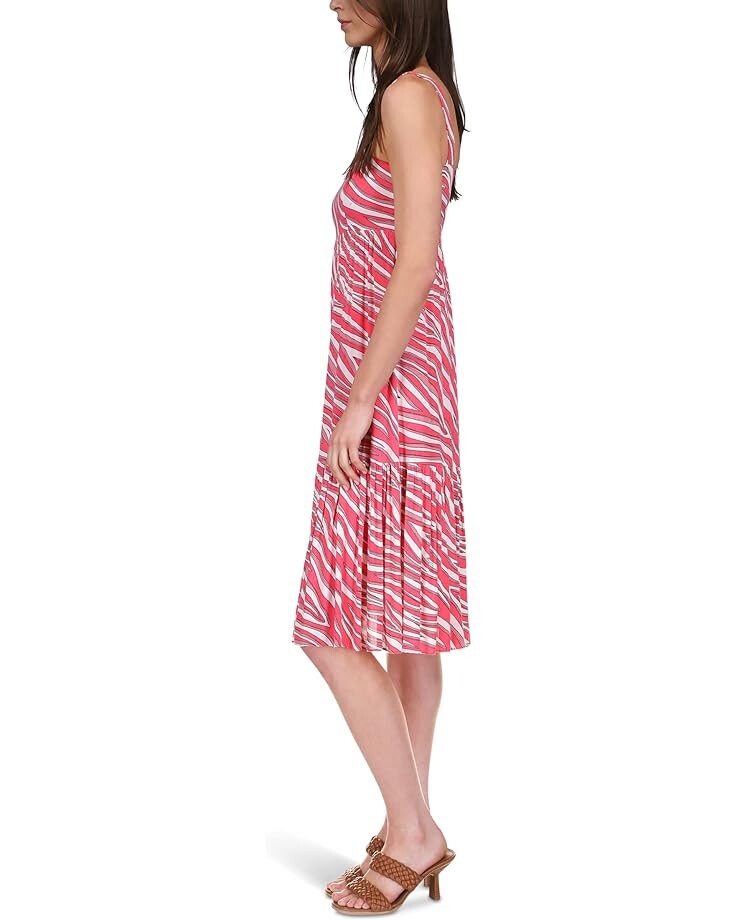 

Платье Michael Kors Large Soft Zebra Midi Dress, цвет Geranium