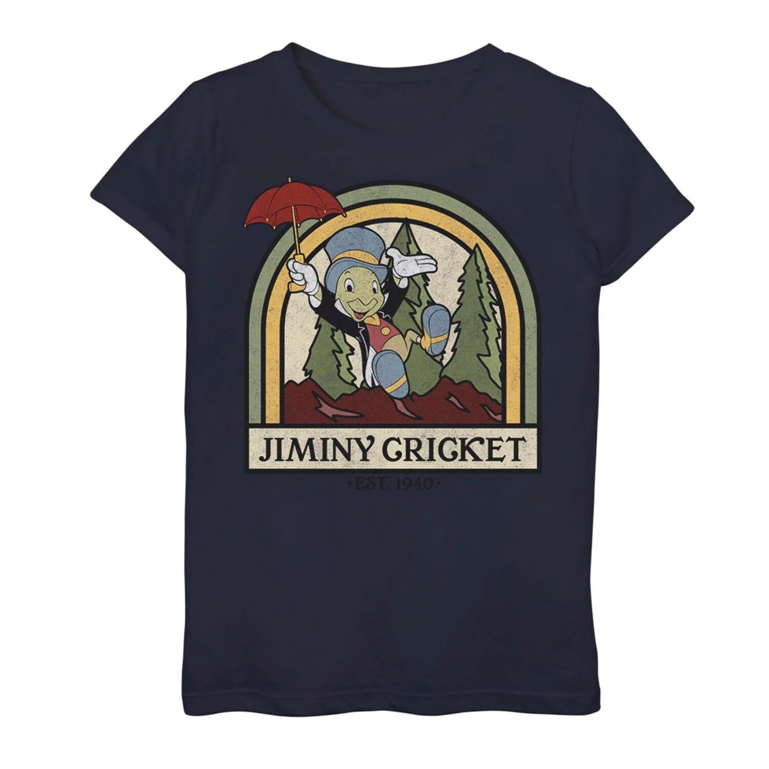 

Футболка с рисунком Disney Pinocchio Jiminy Cricket для девочек 7–16 лет, созданная в 1940 году Disney