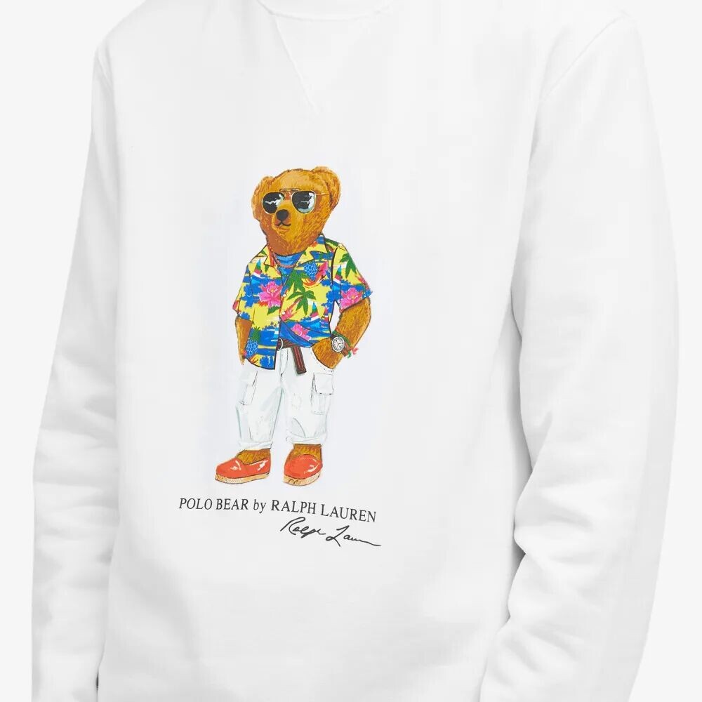 

Polo Ralph Lauren Толстовка Beach Club Bear Crew, белый