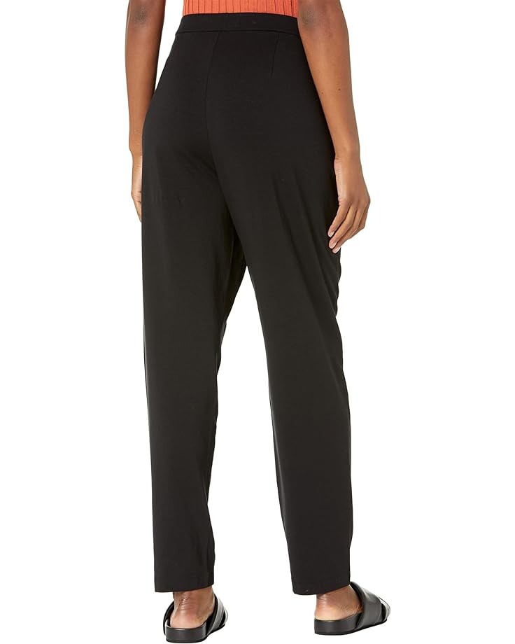 

Брюки Eileen Fisher Slouch Ankle Pants in Stretch Jersey Knit, черный
