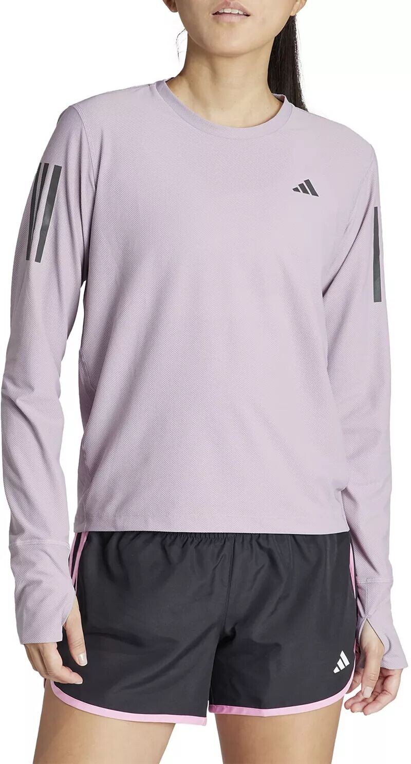 

Женская футболка Adidas Own The Run с длинными рукавами