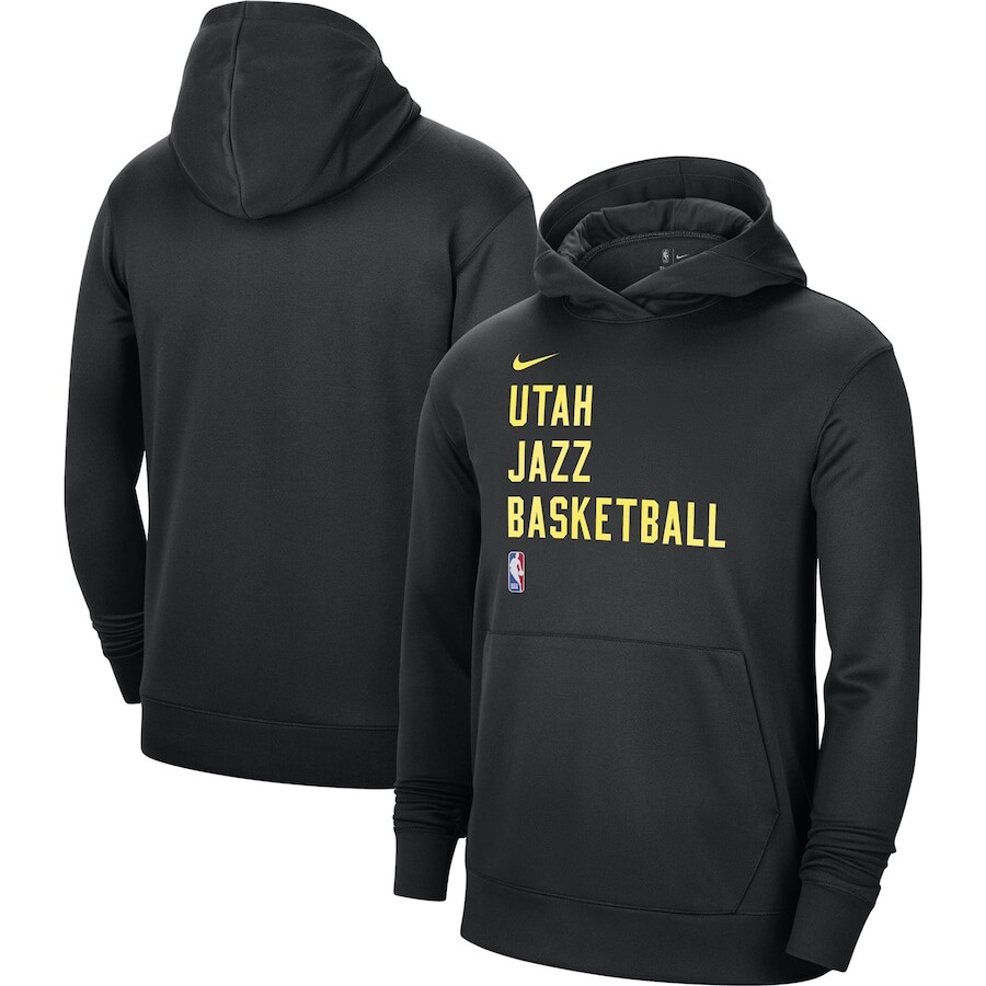 

Пуловер с капюшоном Nike Utah Jazz, черный