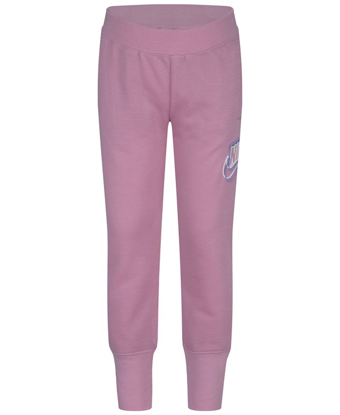 Джоггеры с логотипом для маленьких девочек Nike, розовый футболка для девочек nike розовый
