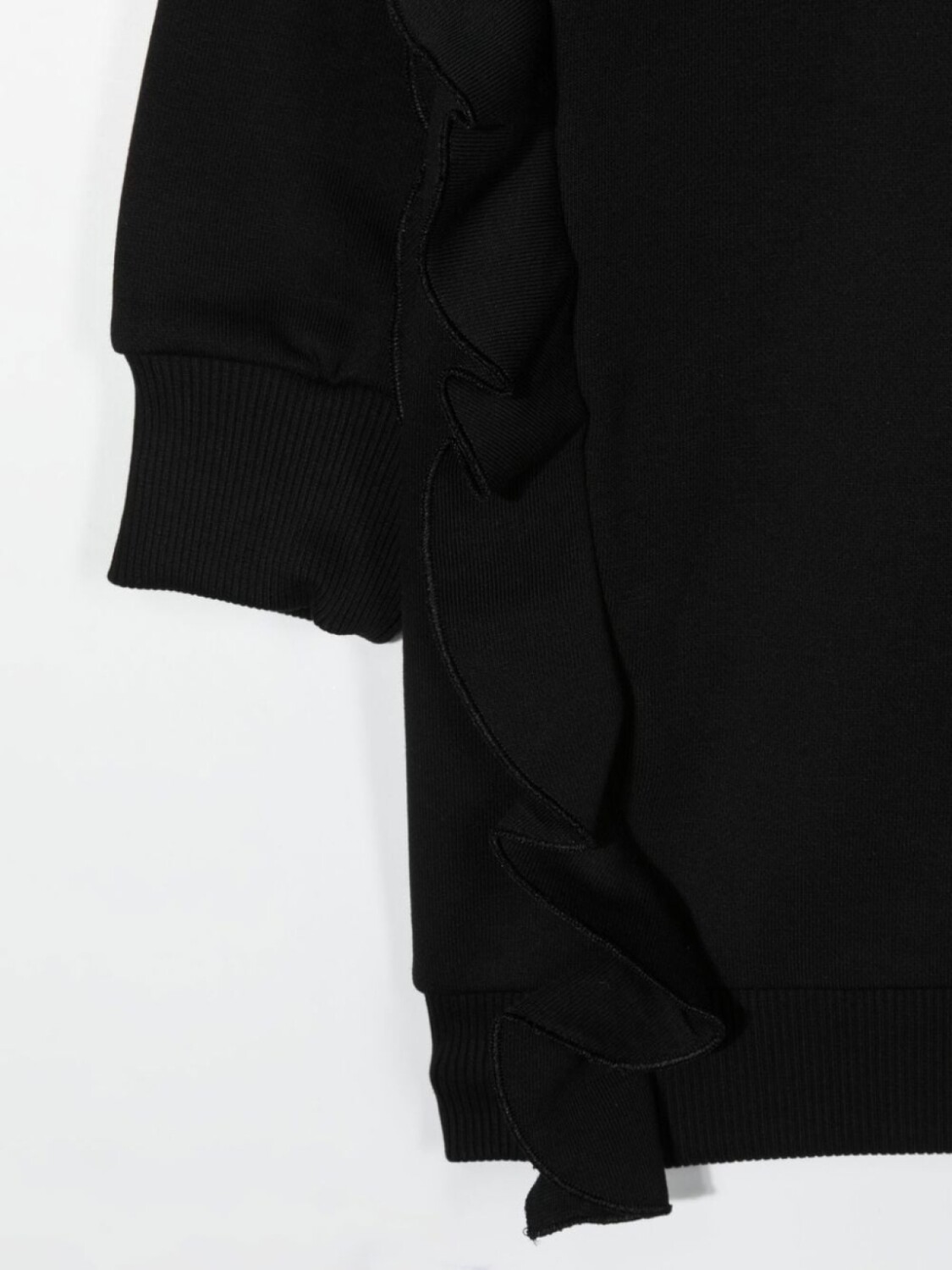 

Givenchy Kids платье с оборками и логотипом, черный
