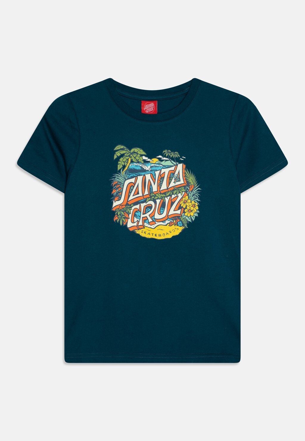 

Футболка с принтом YOUTH ALOHA DOT FRONT UNISEX Santa Cruz, цвет tidal teal