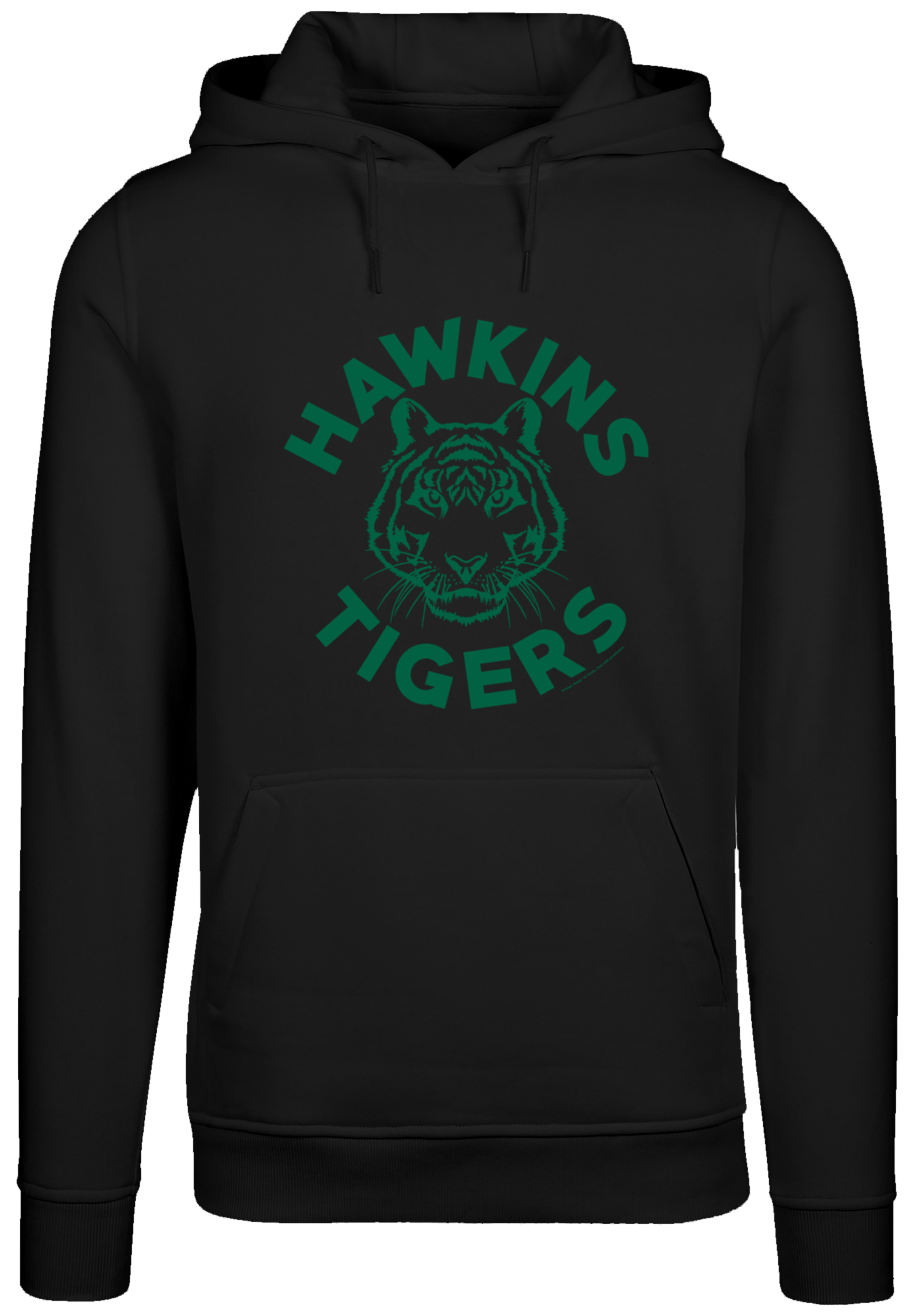 Пуловер F4NT4STIC Hoodie Stranger Things Hawkins Tigers Netflix TV Series, черный