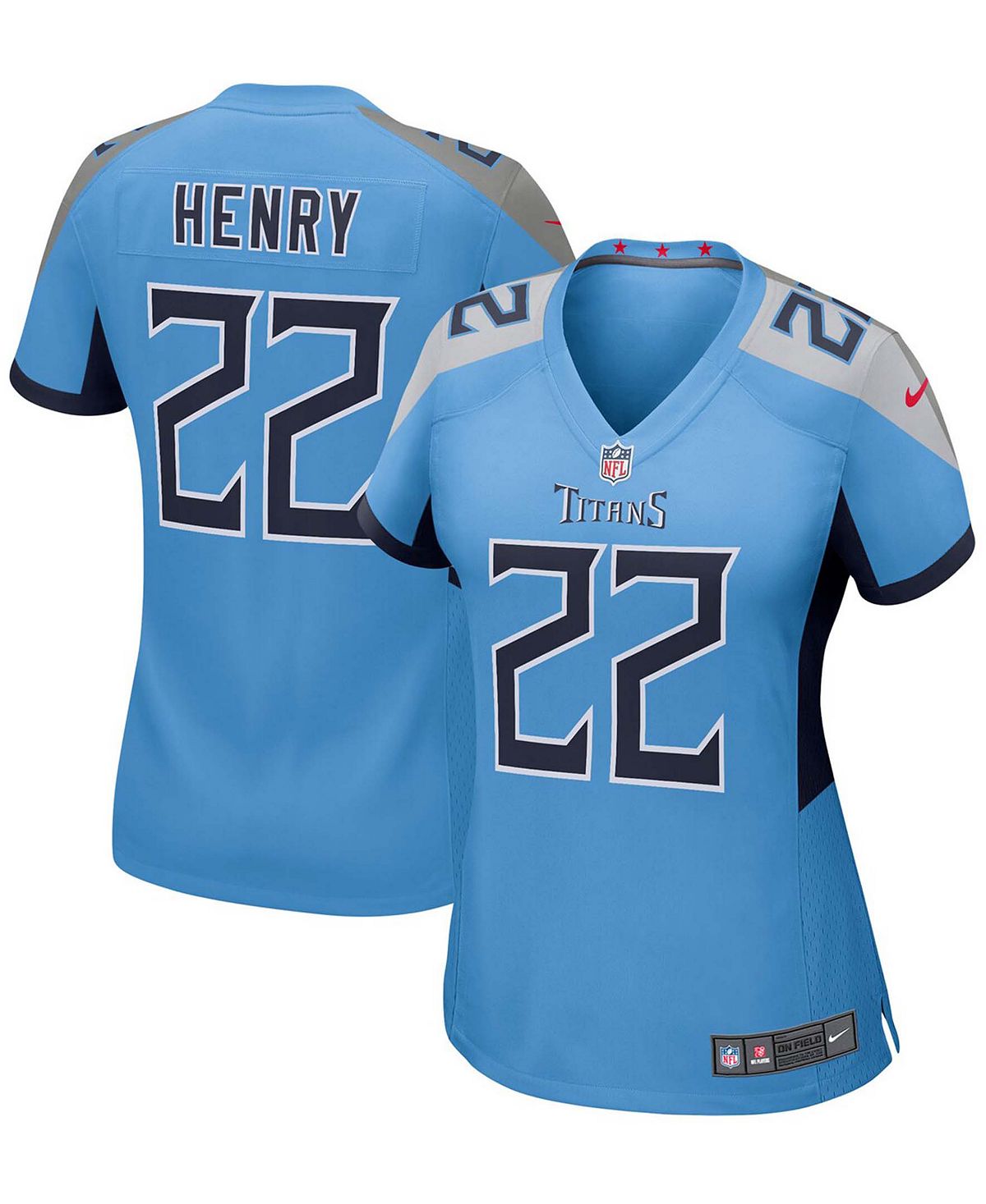 цена Женская голубая игровая майка Derrick Генри Tennessee Titans Nike
