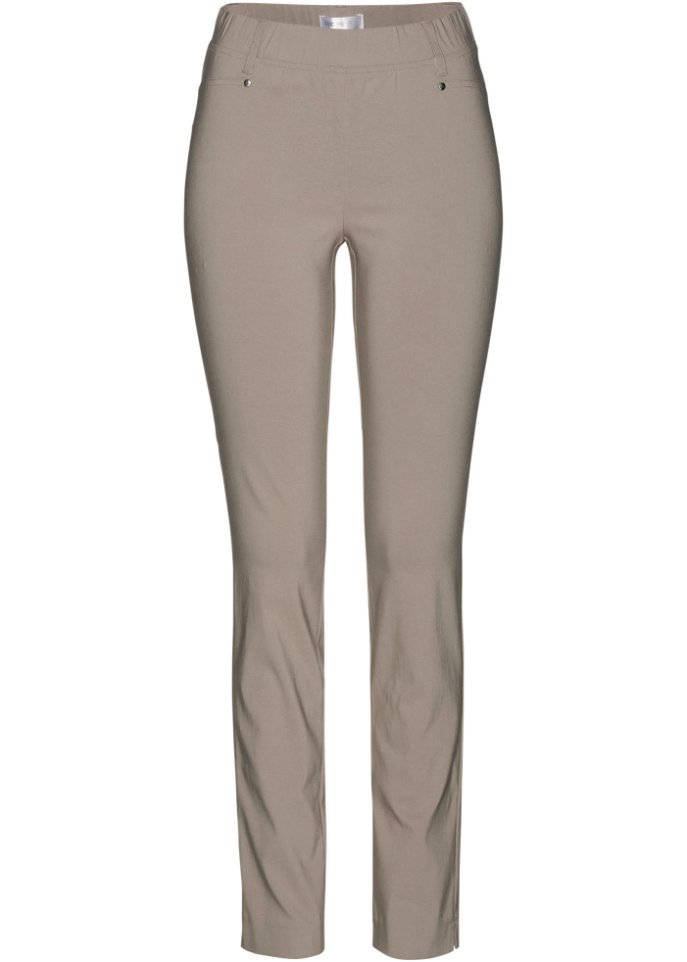 Эластичные брюки без застежки Bpc Selection, коричневый джинсы bpc светлые 42 размер