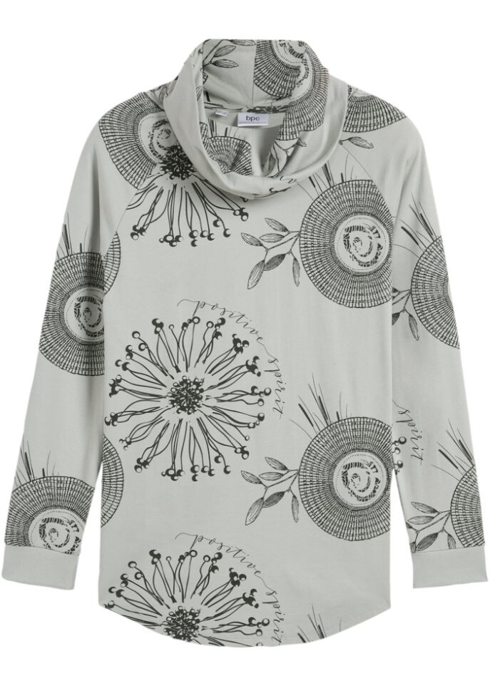 

Рубашка с широкой водолазкой Bpc Bonprix Collection, зеленый