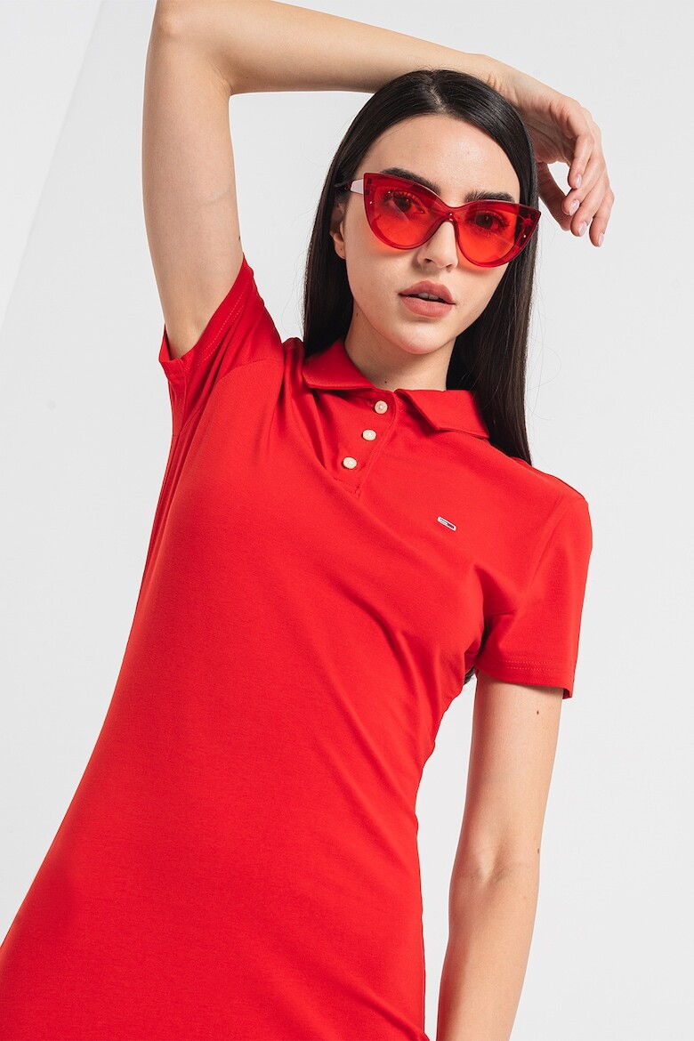 

Приталенное платье с воротником Tommy Jeans, красный