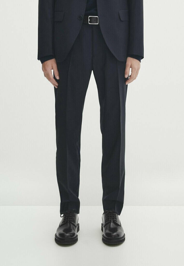 

Костюмные брюки FALSE PLAIN Massimo Dutti, цвет dark blue