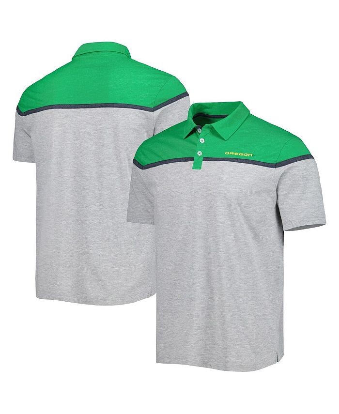 

Мужская рубашка-поло Heather Grey Oregon Ducks Chamberlain Colosseum, серый