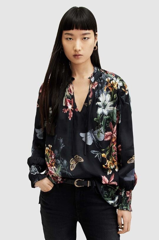 

Блузка MARA SANIBEL AllSaints, черный
