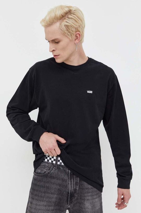 

Хлопковые фургоны с длинными рукавами Vans, черный