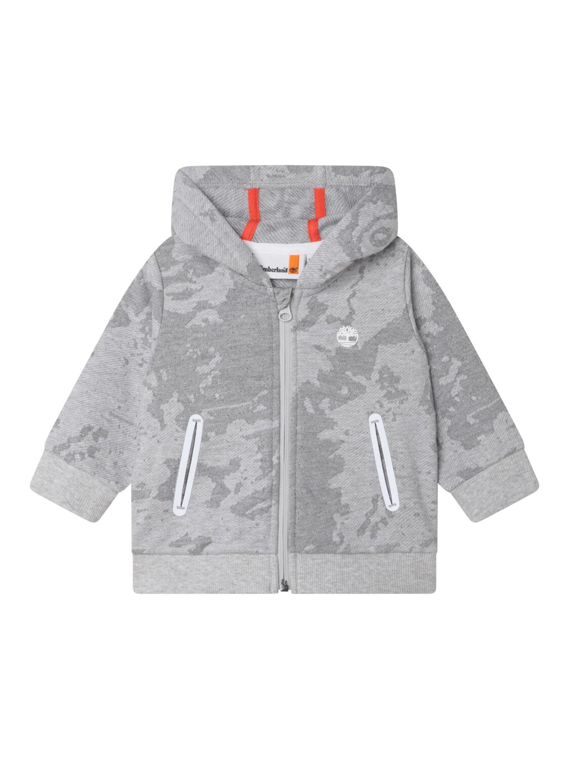 

Толстовка на молнии с камуфляжным принтом Timberland Baby, светло-серый