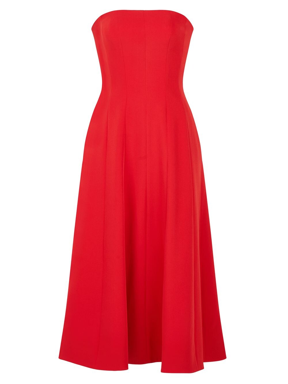 

Платье миди Emilia Fit & Flare Halston, красный