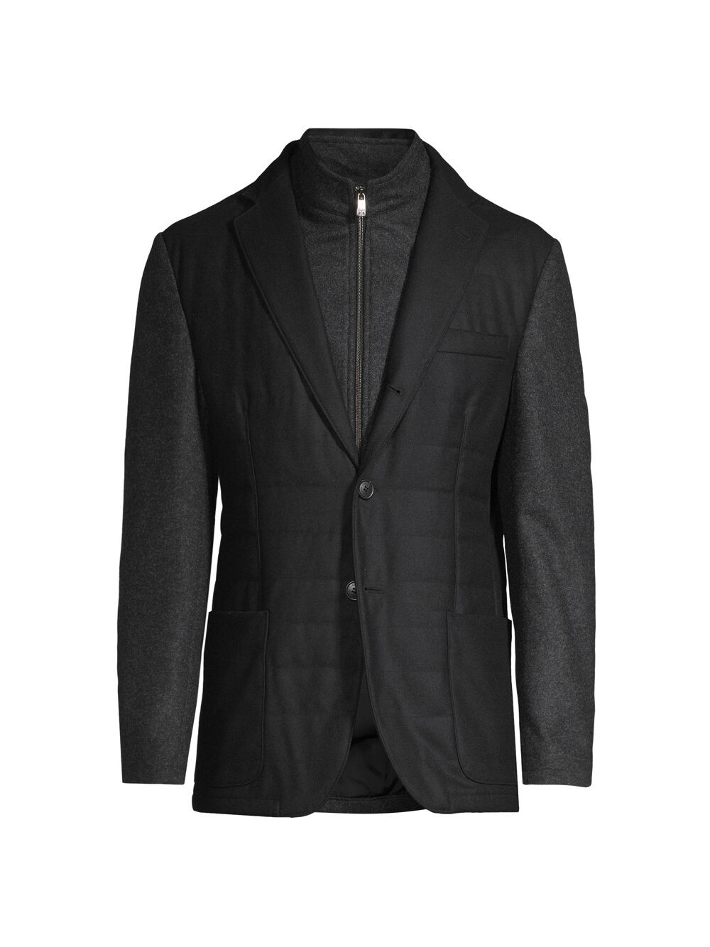 

Многослойная шерстяная куртка Corneliani, угольный