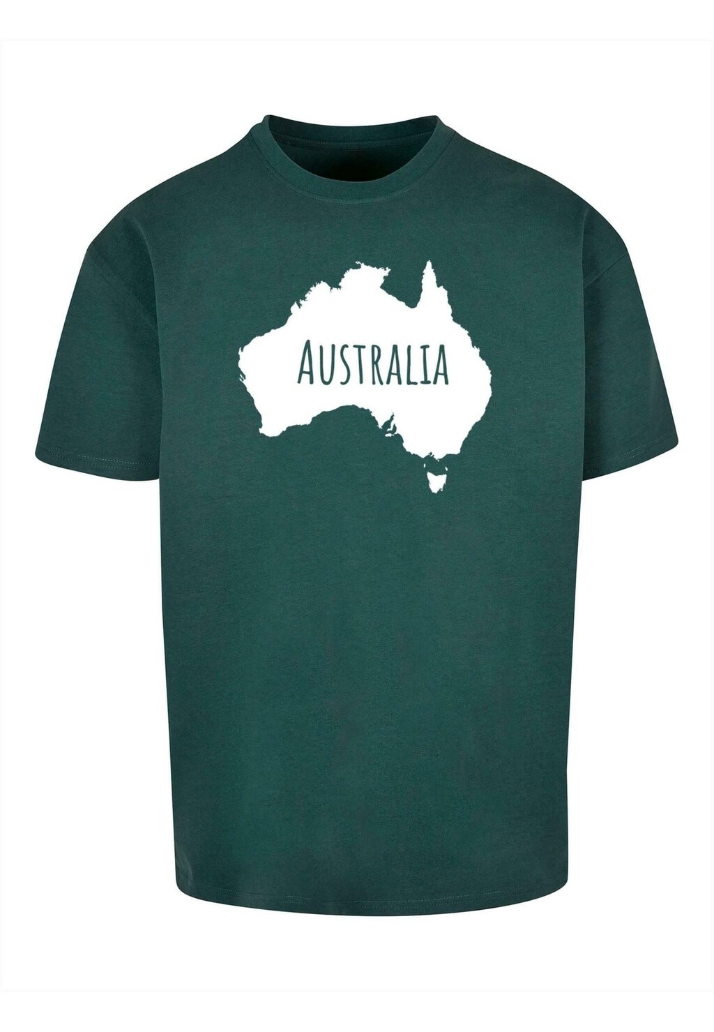 

Футболка с принтом AUSTRALIA X HEAVY OVERSIZE Merchcode, цвет bottlegreen