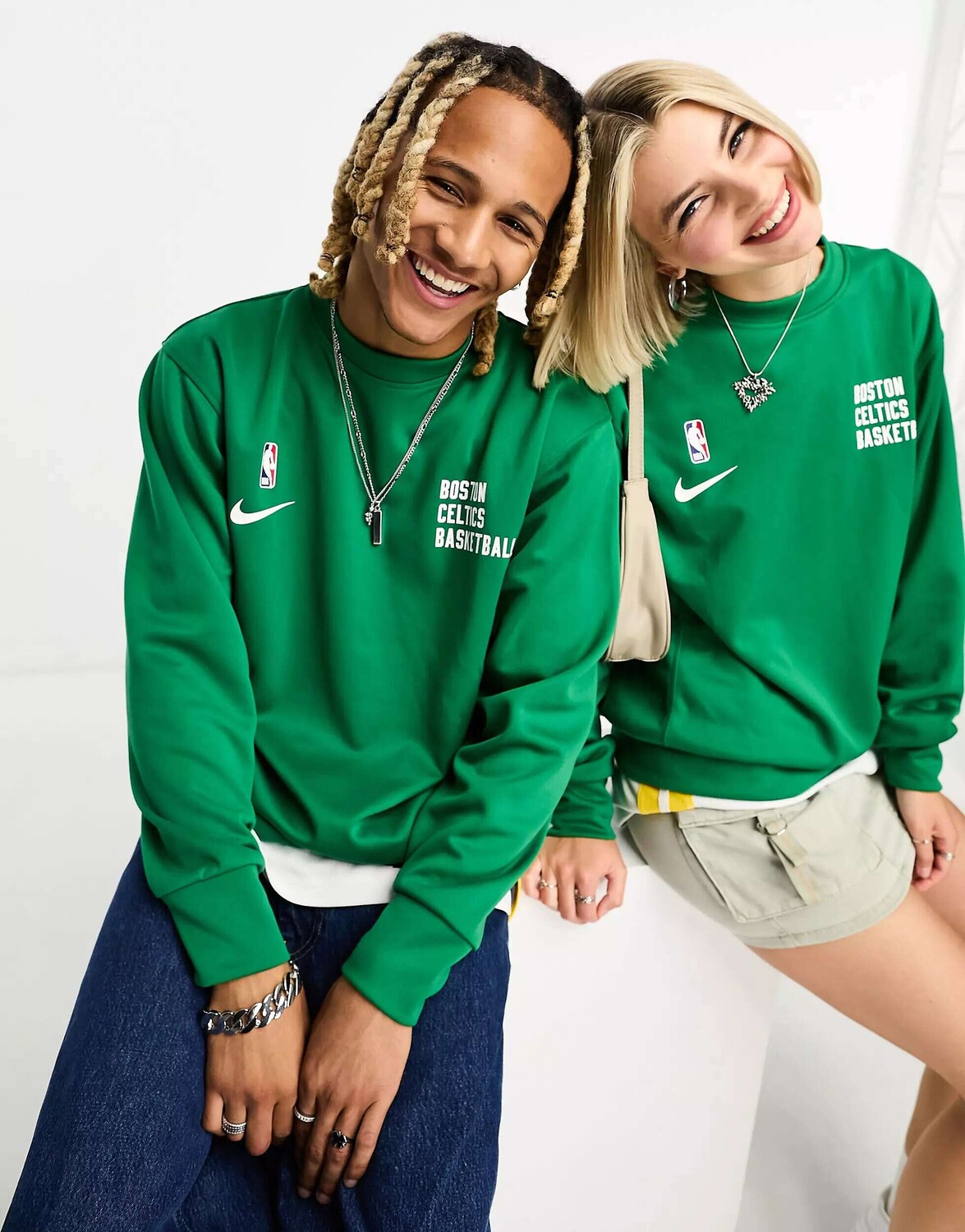 

Три клеверно-зеленого цвета с рисунком унисекс Nike NBA Boston Celtics, Зеленый