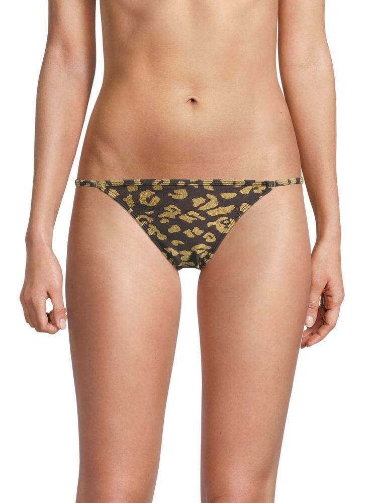 

Плавки бикини Lulu с леопардовым принтом Solid & Striped, цвет Gold Black Combo