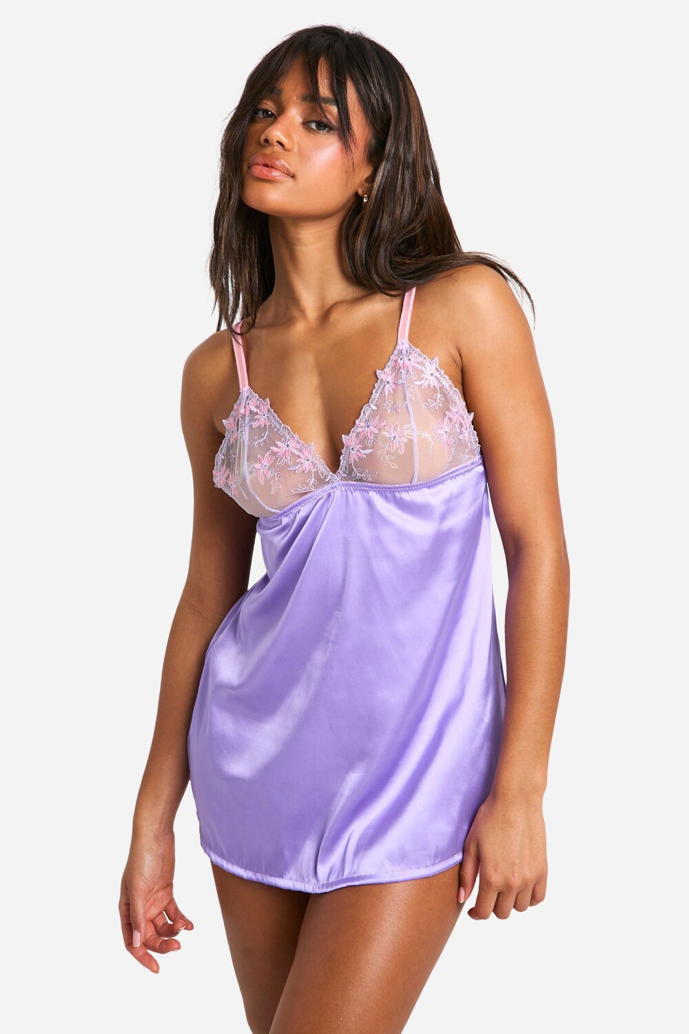 

Кукла с оборками и вышивкой boohoo, фиолетовый