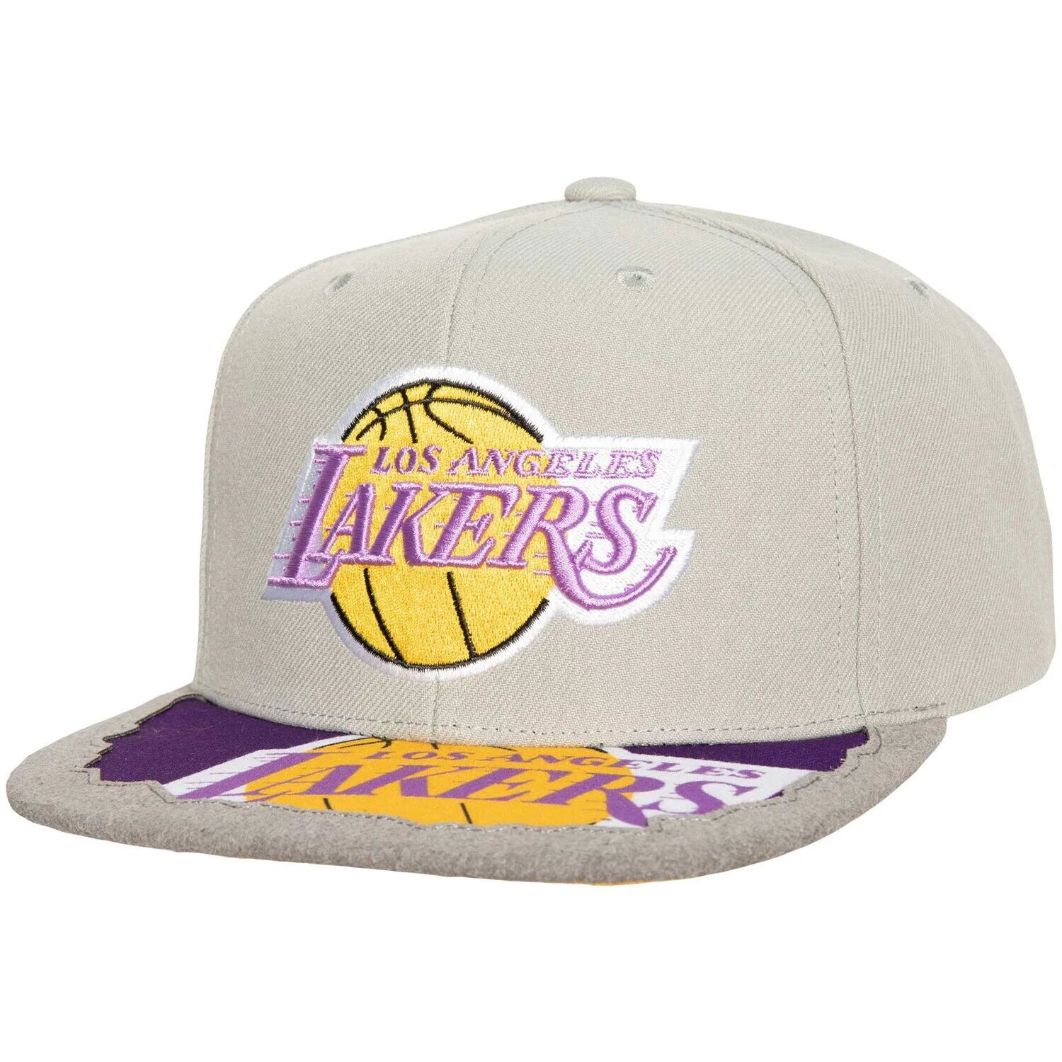 

Мужская серая кепка Mitchell & Ness Los Angeles Lakers Munch Time Snapback