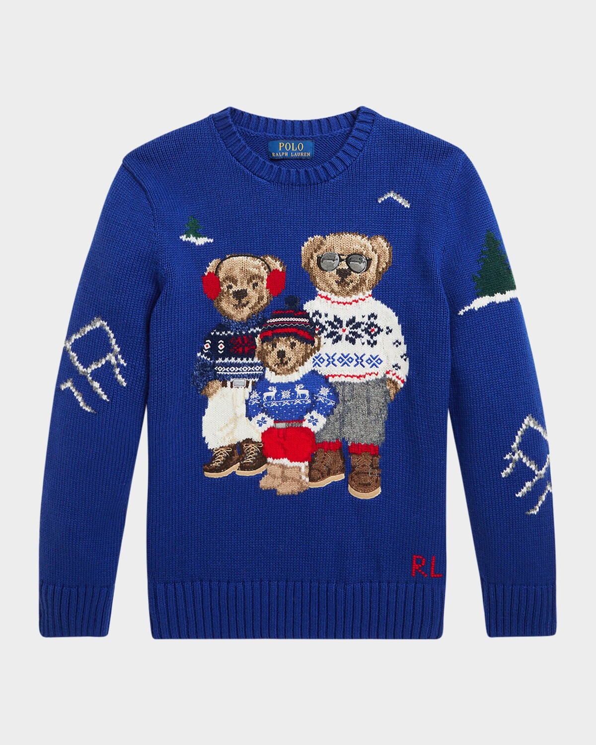 

Свитер Polo Bear для мальчика, интарсия, размер 2–6 Ralph Lauren Childrenswear, цвет Bear/Heritage Blue