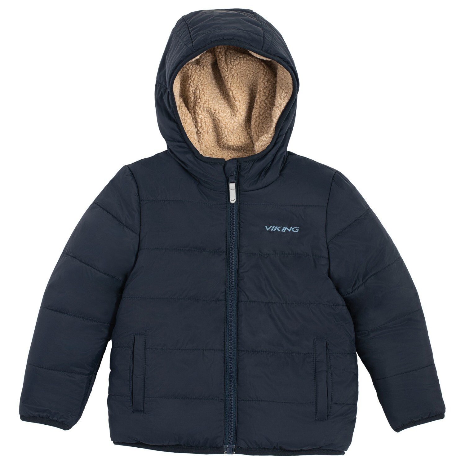 

Куртка из синтетического волокна Viking Kid's Play Reversible Pilejacket, темно синий, Коричневый