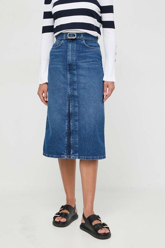 Джинсовая юбка Twinset, синий цена и фото