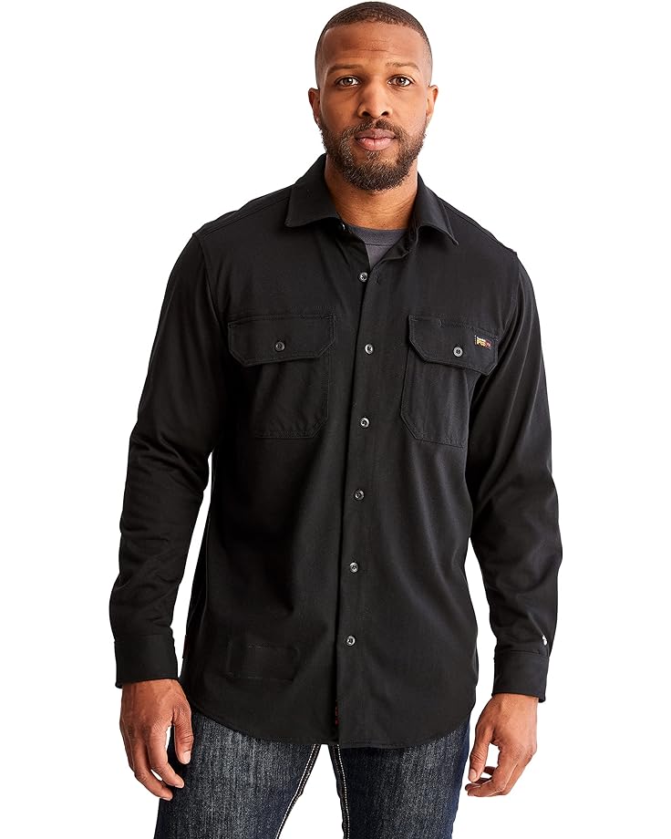 Рубашка Timberland PRO FR Cotton Core Button Front Shirt, черный