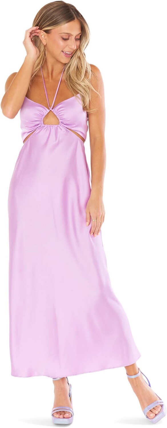 

Платье Show Me Your Mumu Codie Cutout Dress, цвет Lilac Luxe Satin