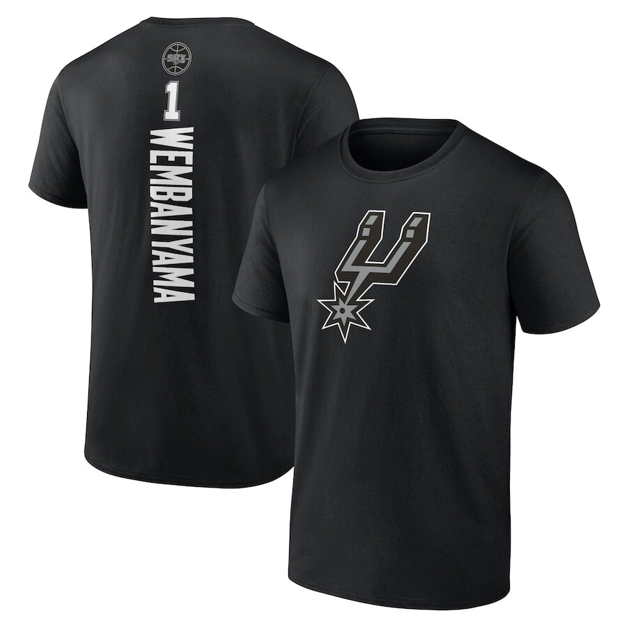 

Футболка с коротким рукавом Fanatics Branded San Antonio Spurs, черный