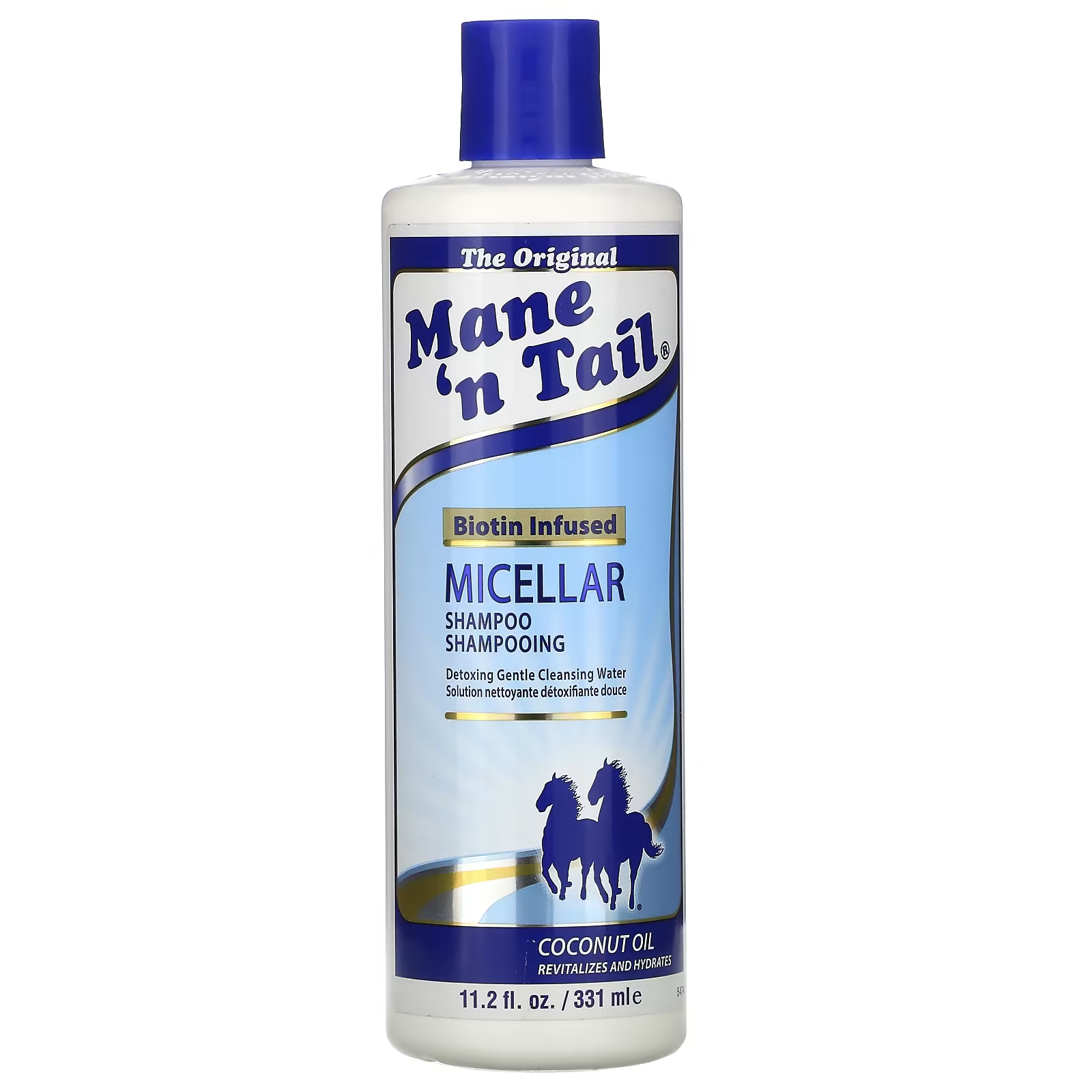 Мицеллярный шампунь Mane 'n Tail с кокосовым маслом и биотином, 11,2 жидких унций (331 мл)