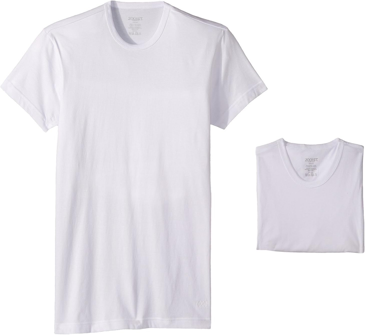 Комплект из 3 футболок узкого кроя ESSENTIAL с круглым вырезом 2(X)IST, цвет White New Logo