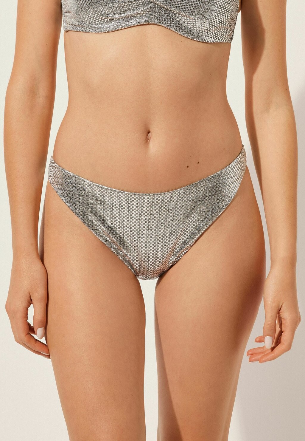 

Плавки бикини LIGHT REFLECTIONS Calzedonia, серебристый