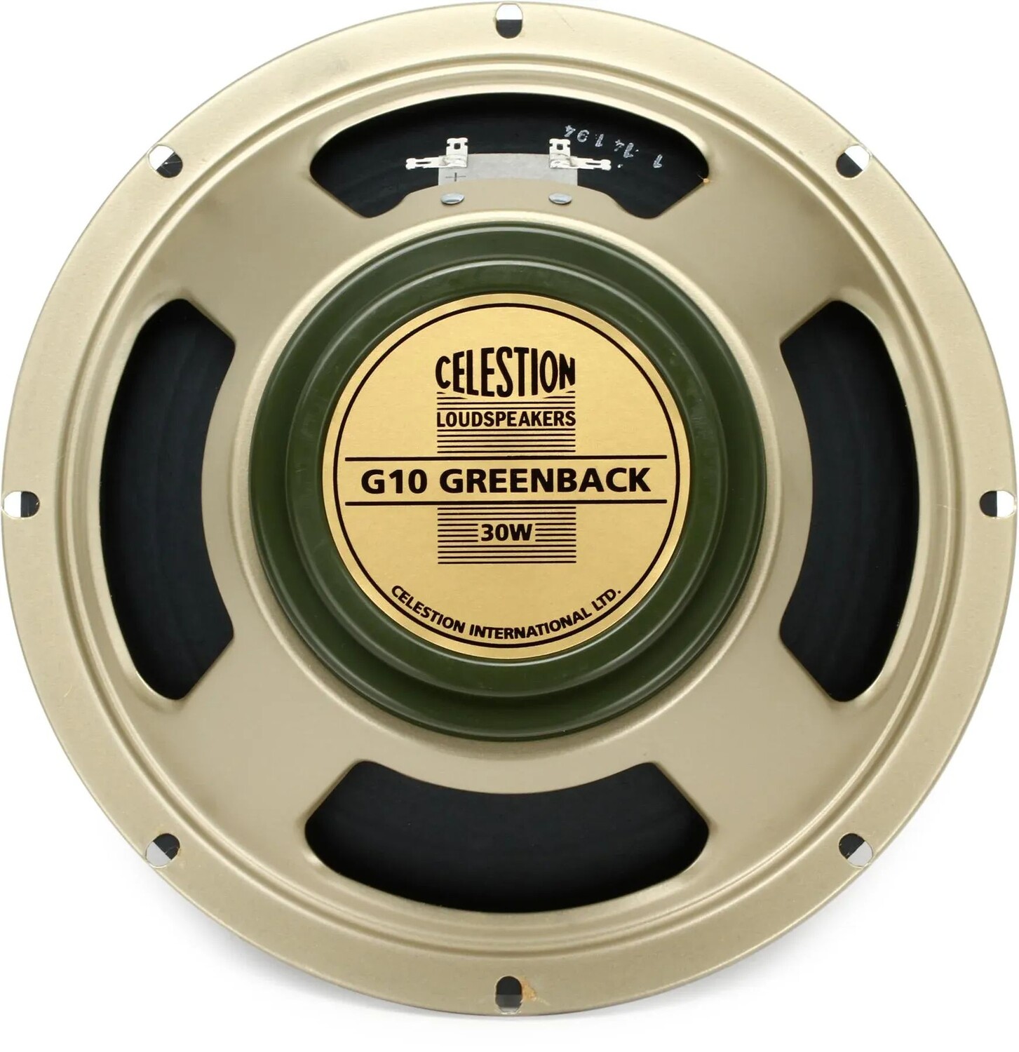 

Сменный динамик гитарного усилителя Celestion G10 Greenback, 10 дюймов, 30 Вт, 16 Ом