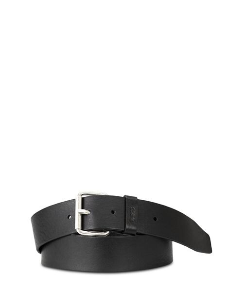 

Мужской кожаный ремень из саржи BOSS Hugo Boss, цвет Black