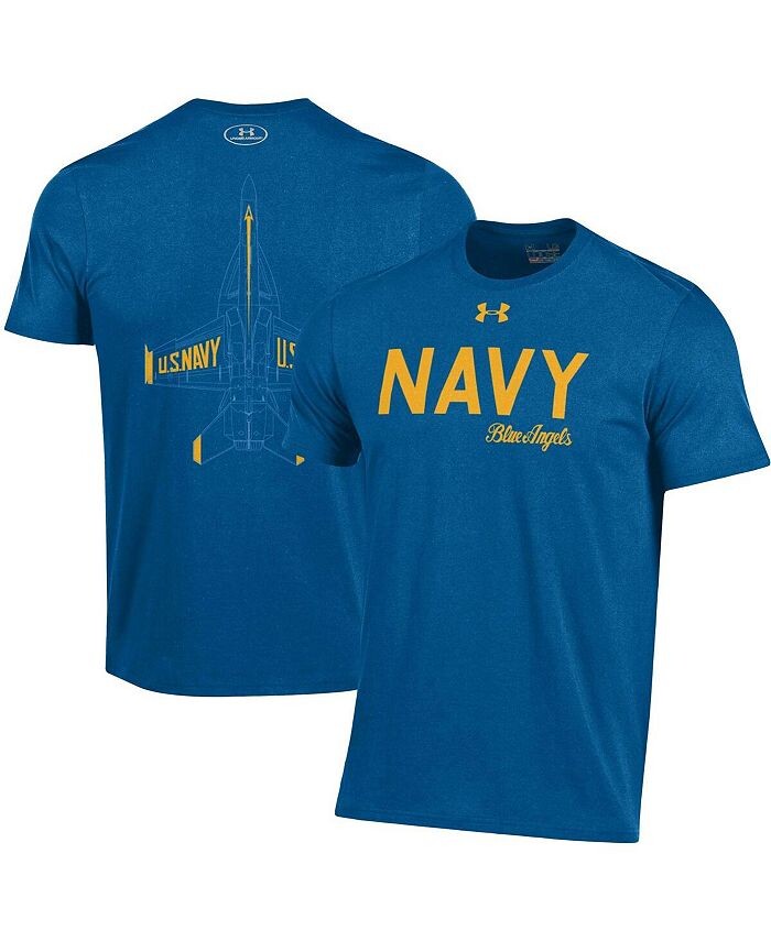 

Мужская футболка Royal Navy Midshipmen Blue Angels Under Armour, синий