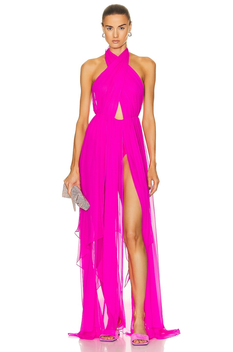 

Платье Retrofete Ina Silk, цвет Neon Pink